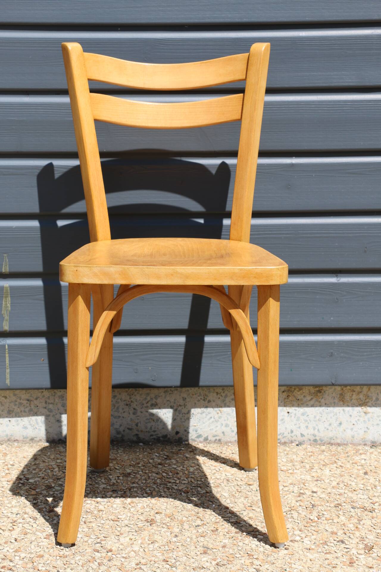 2 Baumann No. 19 chairs in light beech