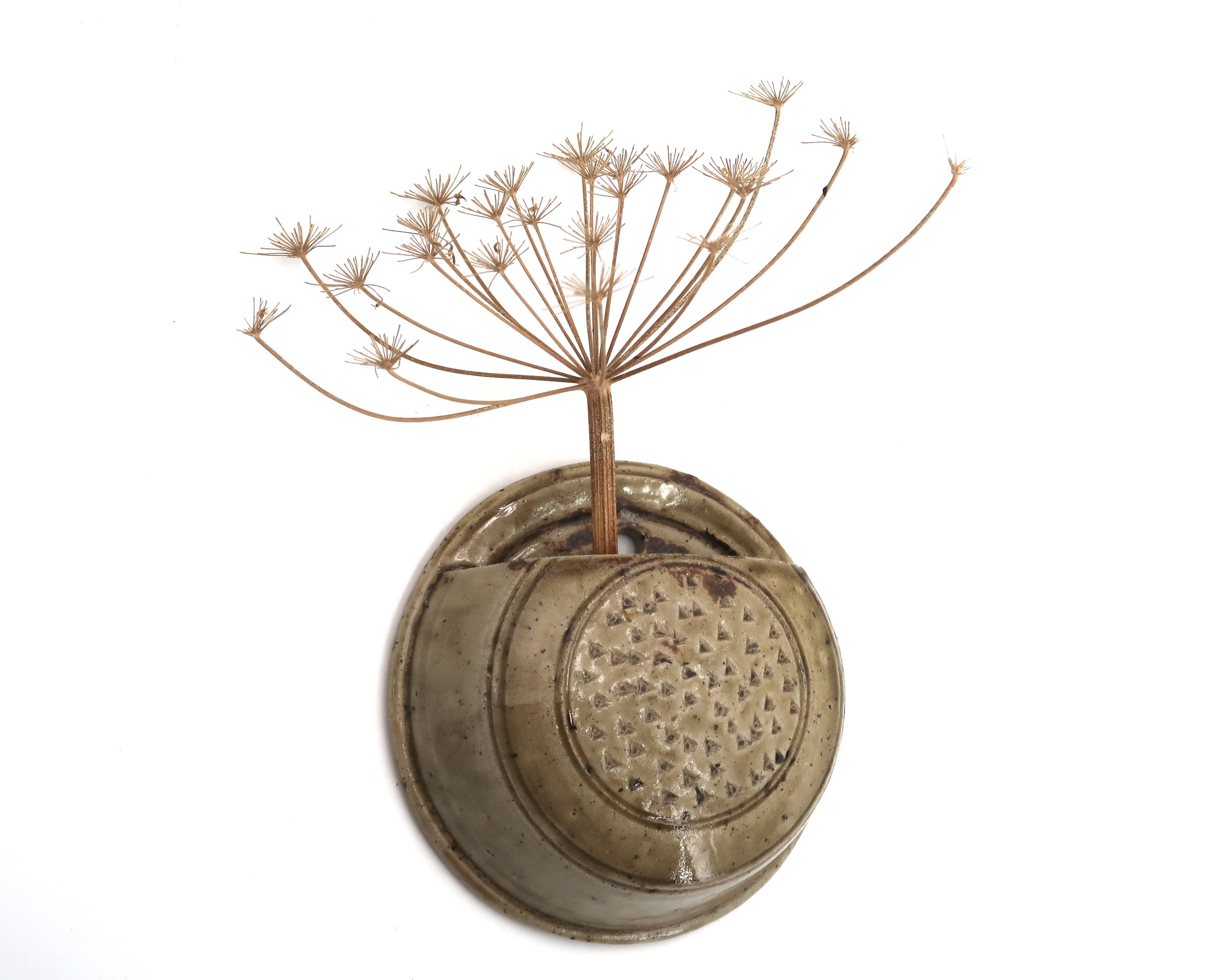 Stoneware ceramic wall vase from La Borne, 1960s