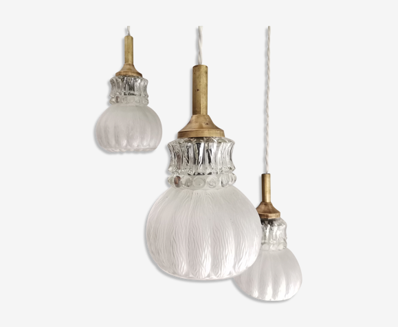 Lampe suspendue de lustre en cascade vintage | Selency
