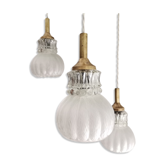 Lampe suspendue de lustre en cascade vintage