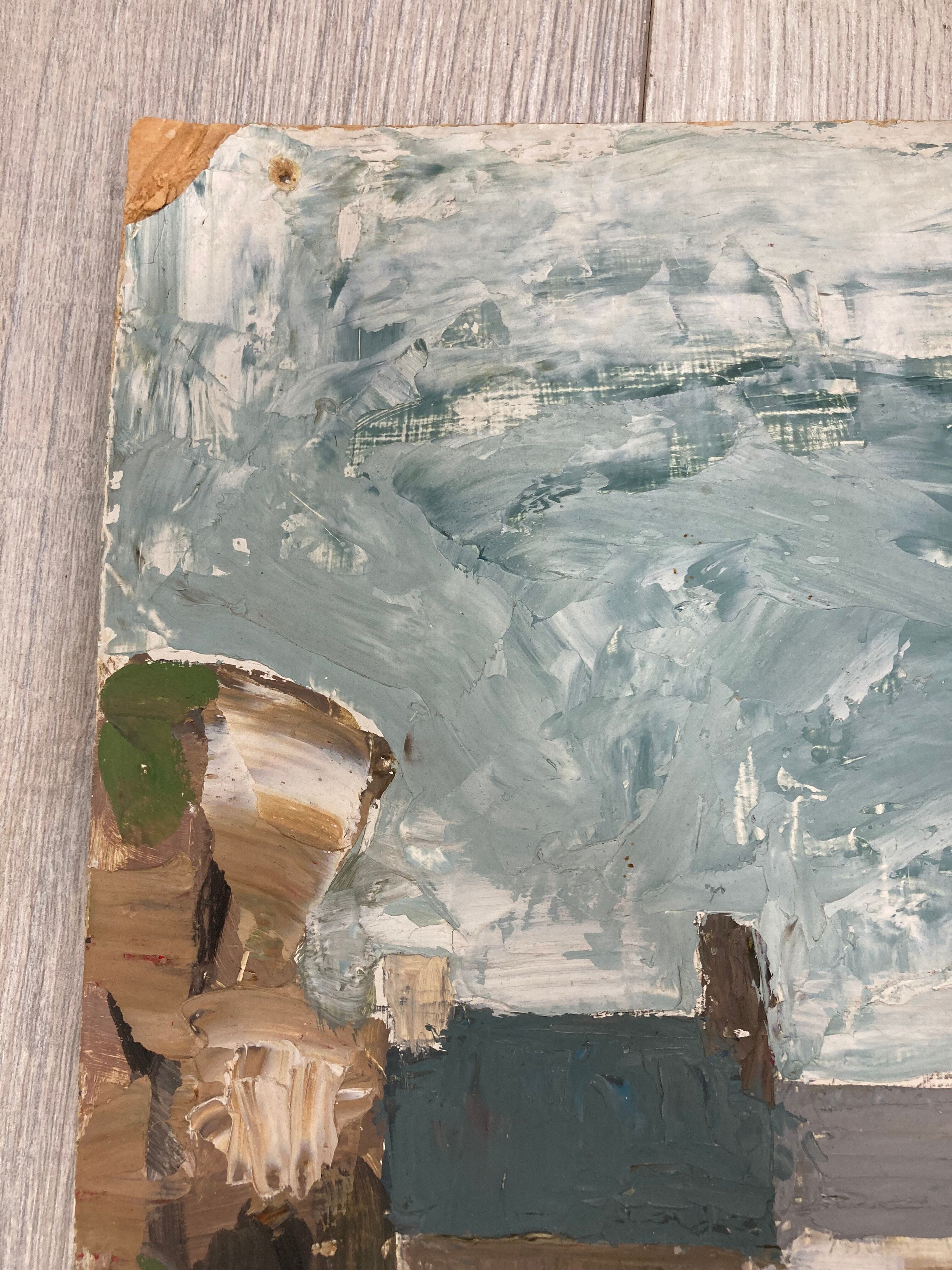 Vintage painting Brittany