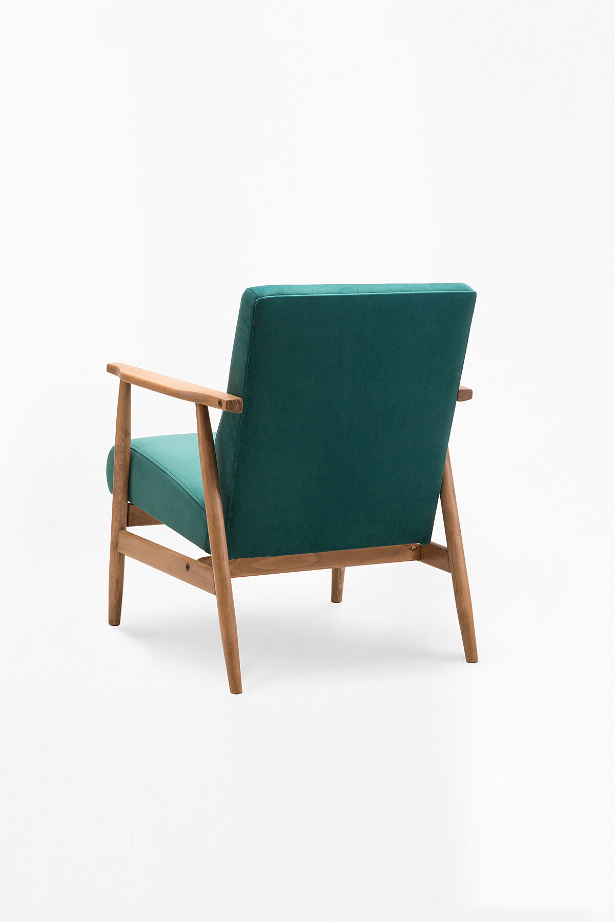 Polish B - 7727 armchair in turquoise velour