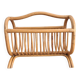 Vintage rattan magazine rack