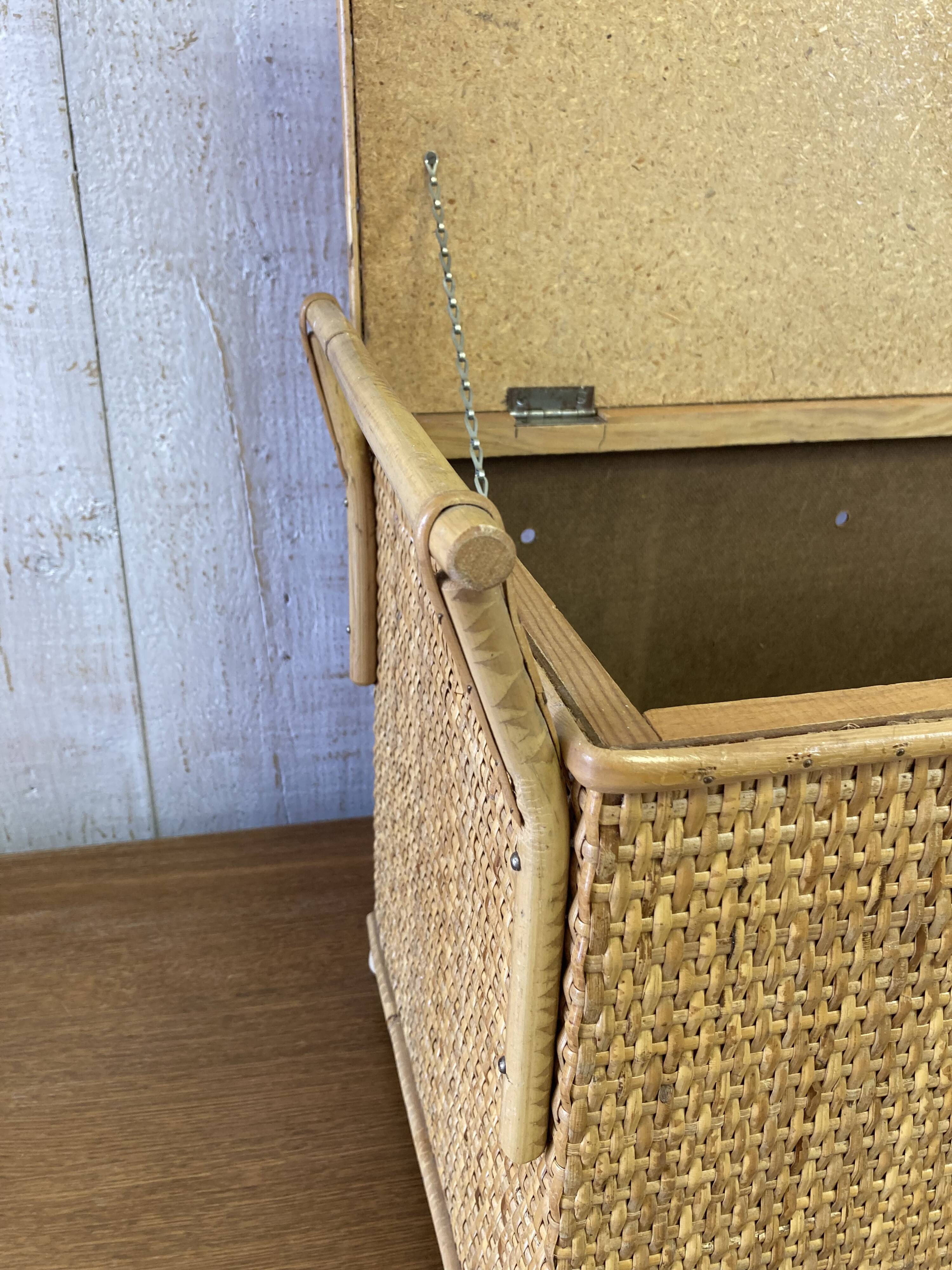 Vintage rattan chest