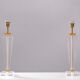 Paire de lampes de table Hollywood Regency lucite 1970 France