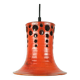 Mid century pendant light with orange ceramic shade 1970s