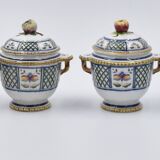 Service a cream Sarreguemines montmorency uc 6 pots 1 tray