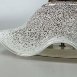 60s 70s Lamp Fixture Ceiling Lamp Flush Mount Doria Glass Space Age