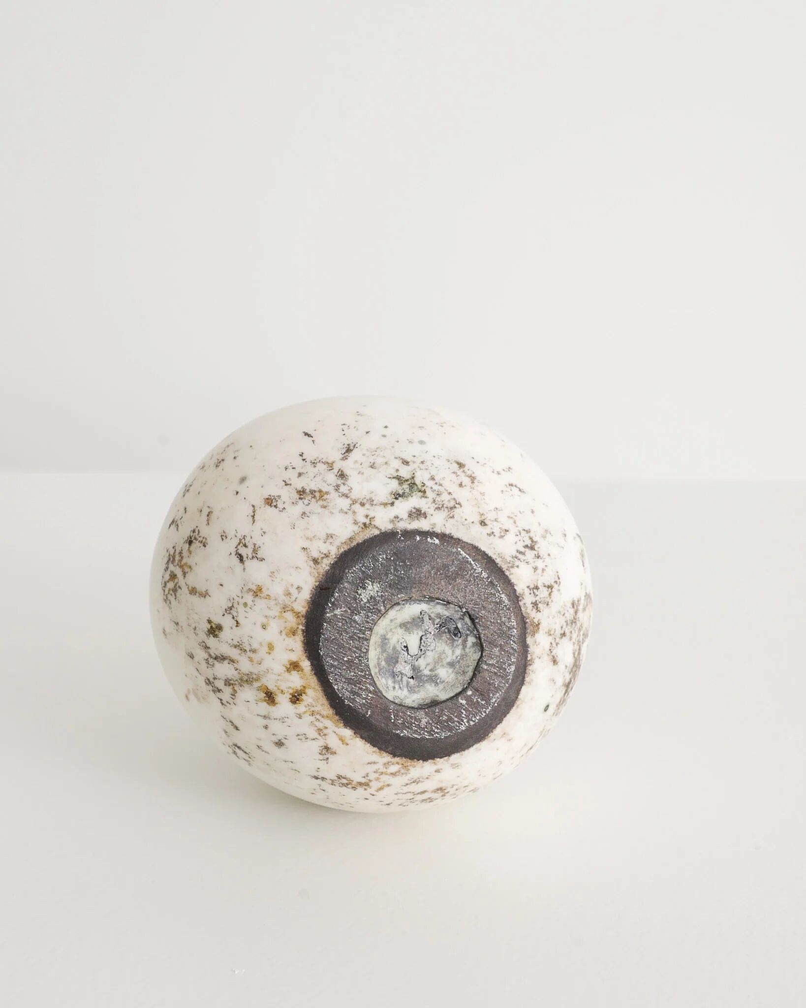 Swedish Mid Century White Vase by Hans Hedberg, 1950s