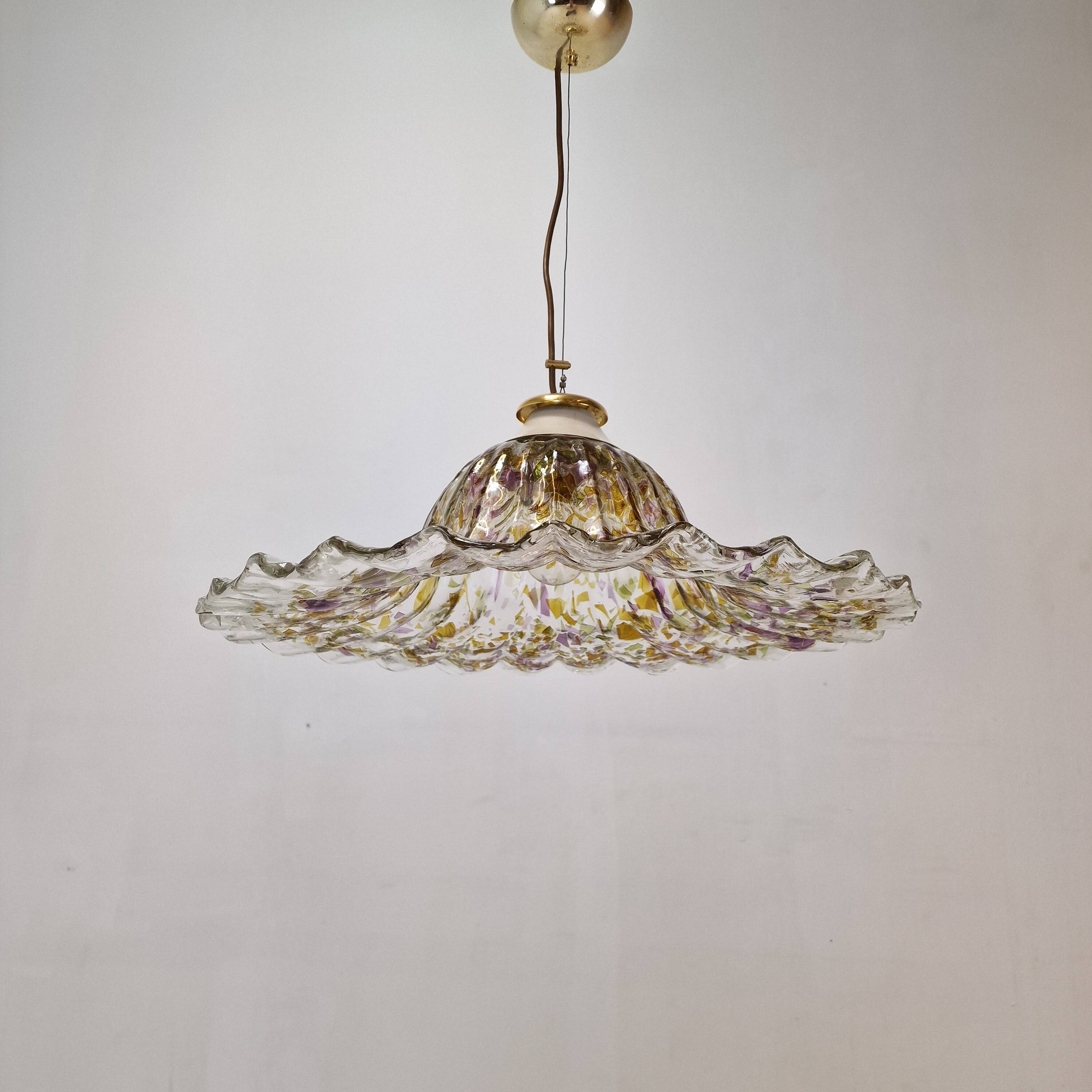 Murano Glass Pendant Lamp by "La Murrina", Italy 1980s