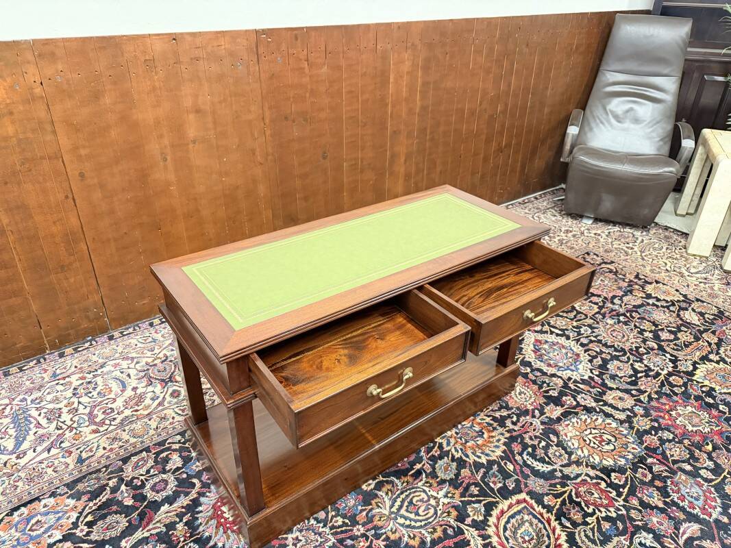 Classic English Chesterfield Side Table