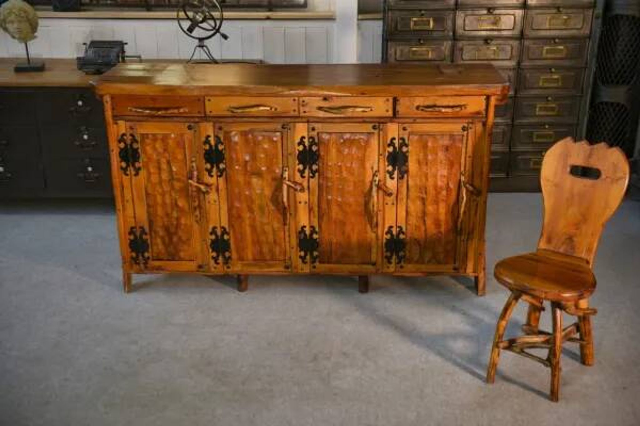 Sculptural brutalist sideboard 1970’s