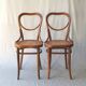Chaises Thonet n°28 de 1900 cannées " cœur"
