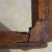 Rustic kneading trough in solid oak, removable lid and base.