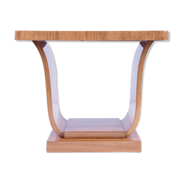Art Deco walnut side table