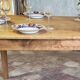 Large authentic farmhouse table made of solid French oak.