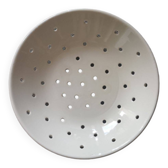 Pierced plate / fruit strainer - Terre de Fer - Late 19th century early 20th century