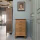 Petite commode vintage en chêne (restaurée)