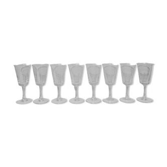 8 stemmed glasses 12.5cl