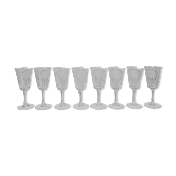 8 stemmed glasses 12.5cl