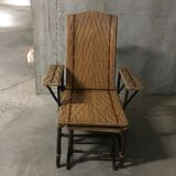 Lounge chair 60s rattan