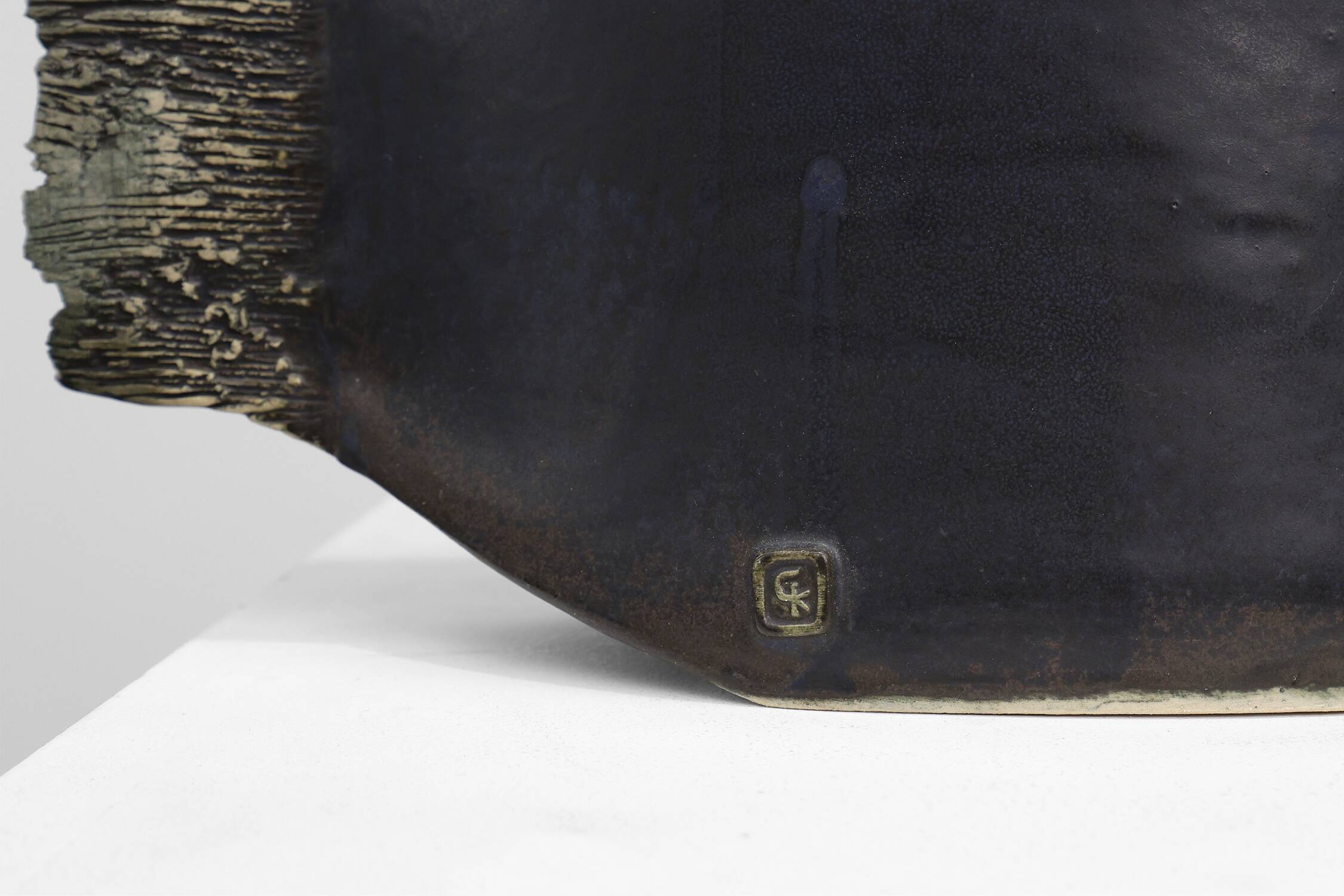 Vase en céramique française signé, France, vers 1960