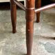 Dark wood stool