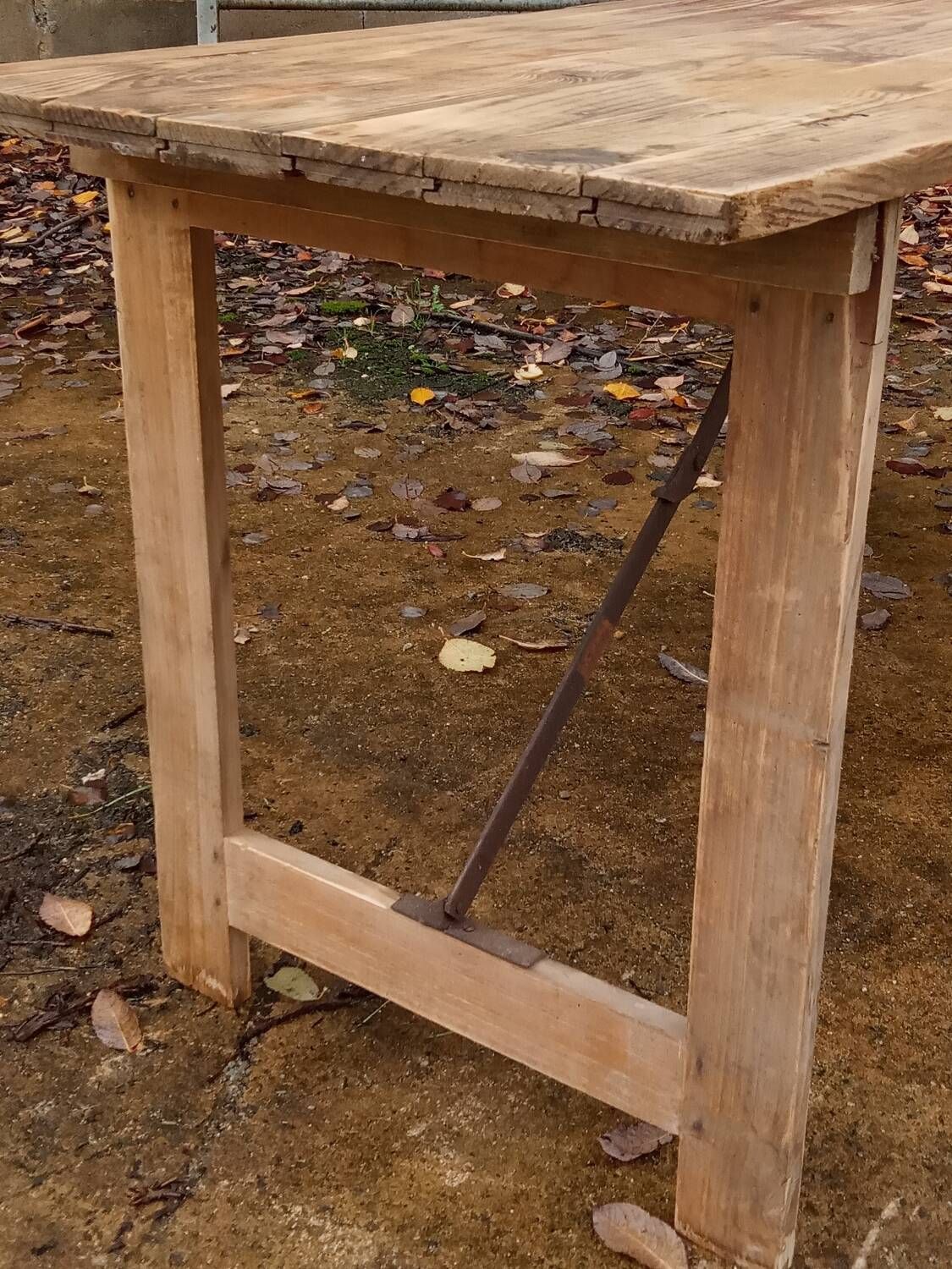 Table de ferme pliante