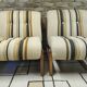 Pair of 1970s loop wool lounge chairs