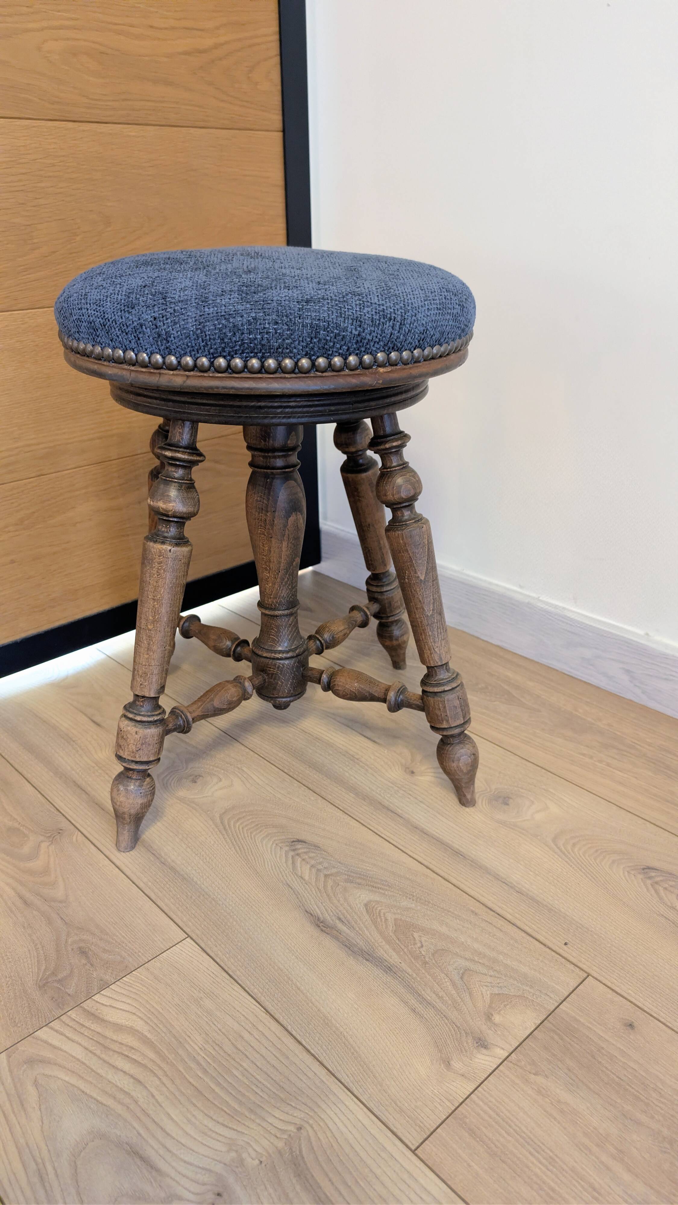 Tabouret de piano Napoléon III