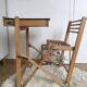 Bureau, pupitre pliant pour enfant, années 60