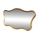 Gold free-form mirror, 102 x 60 cm