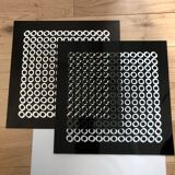 Screen print framed double support rdition 1973 (Switzerland)