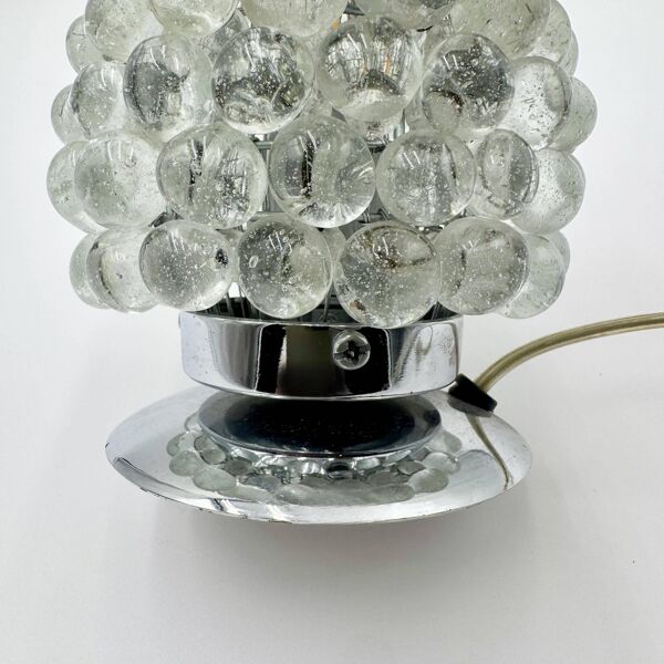 Lampe grappe bulles en verre vintage