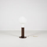 Space age floor lamp in glass & metal by Temde Leuchten