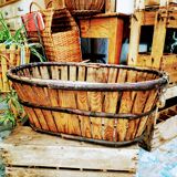 Antique wooden basket