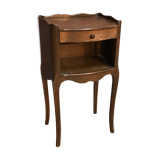 Classic dark wood bedside table