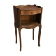 Classic dark wood bedside table