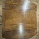 Solid wood farmhouse table with drop-leaves