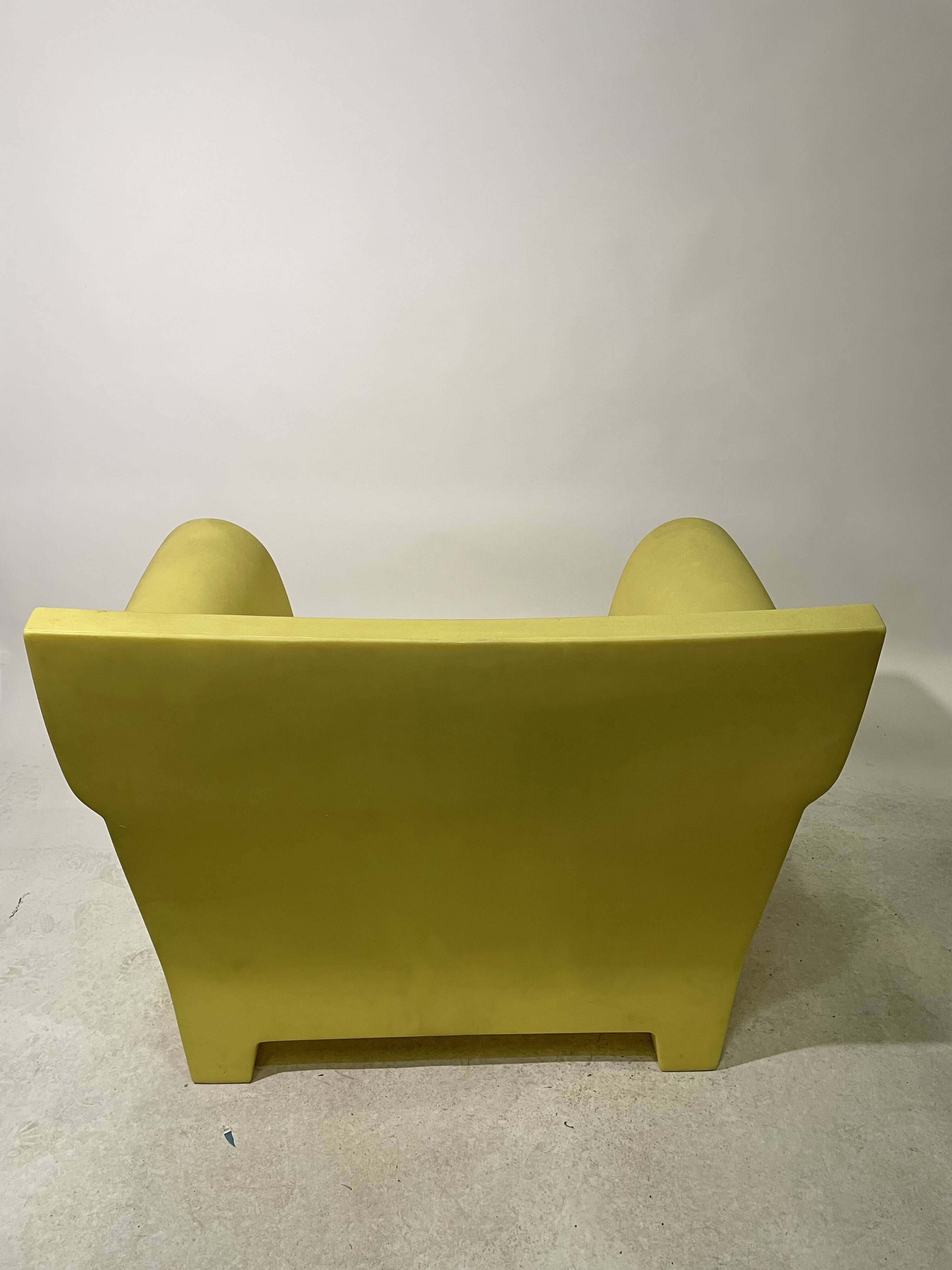 Kartell Bubble Club Yellow Armchair by Starck
