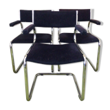 Suite of 3 chairs 70s