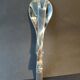 Modernist salad tongs gulden – polished stainless steel – 1970s