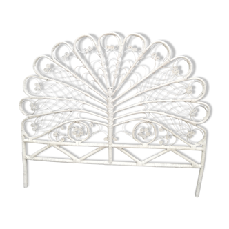 Gorgeous vintage headboard 60/70 rattan Peacock