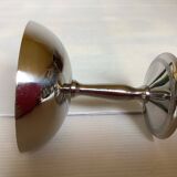 6 footed bowls with a silver metal ice frieze