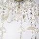Prism chandelier - Five glass arms - Electric - c. 1890