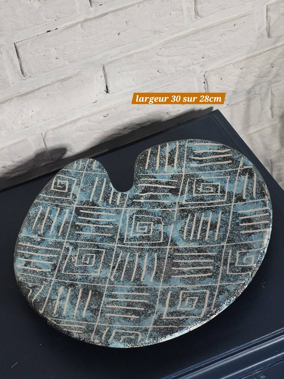 Plateau palette bleu