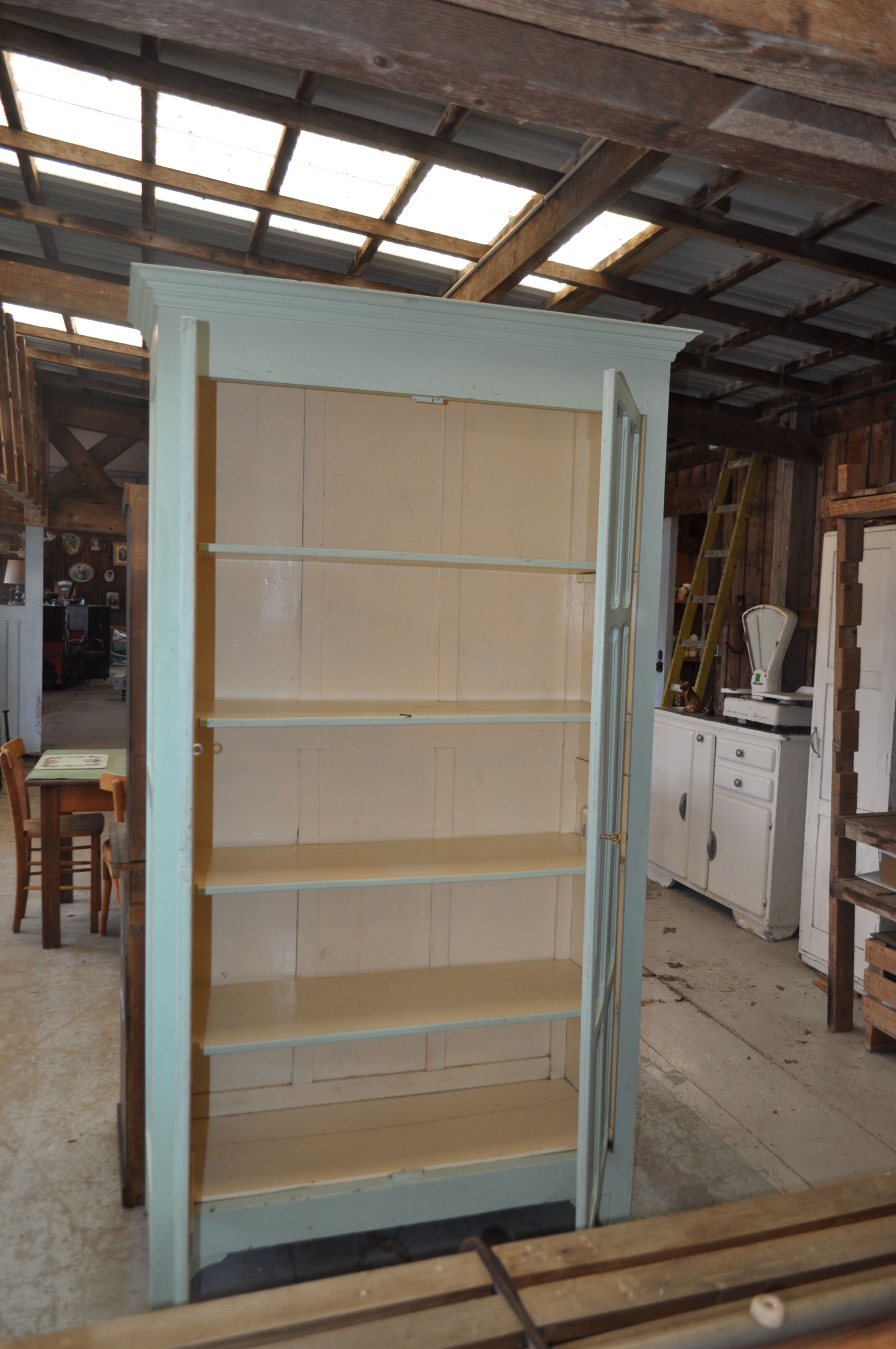 Parisian wardrobe green with water