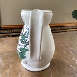 Pichet en céramique, décor marin mid century