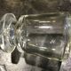 Carafe vintage en verre à 12 pans avec son bouchon