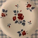 6 dessert plates made of old earthenware Digoin Sarreguemines model Bastia art deco